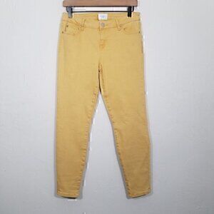 NWT‎ Celebrity Pink Mid Rise Ankle Skinny Stretch Jeans Yellow Size 5/27